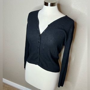 EXPRESS black button up cardigan Size M